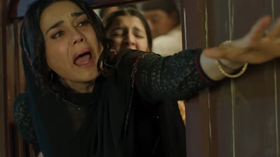 Preity Zinta in a still from Batwara 1947. Preity Zinta in a still from Batwara 1947.