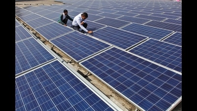 The PM Surya Ghar: Muft Bijli Yojana was launched in February 2024 to promote residential rooftop solar systems by offering upfront subsidies to households. (HT File) The PM Surya Ghar: Muft Bijli Yojana was launched in February 2024 to promote residential rooftop solar systems by offering upfront subsidies to households. (HT File)