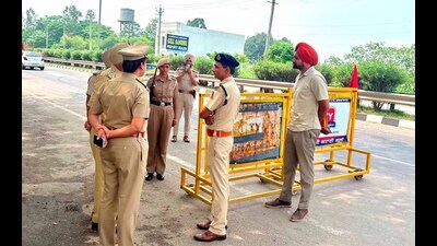 The delegation visited Punjab Agricultural University (PAU) where the official Independence Day event would be organised. (HT Photo)