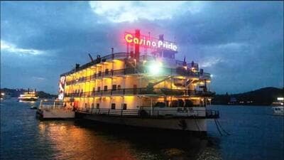 The state today has six gaming vessels, all of which operate within a one-kilometre stretch of the River Mandovi. The state today has six gaming vessels, all of which operate within a one-kilometre stretch of the River Mandovi.