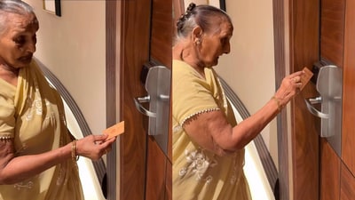 A wholesome moment between a grandmother and granddaughter. (Instagram/@dadikikahaniyann) A wholesome moment between a grandmother and granddaughter. (Instagram/@dadikikahaniyann)