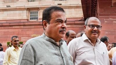 Union minister Nitin Gadkari during the Monsoon session of Parliament (PTI) Union minister Nitin Gadkari during the Monsoon session of Parliament (PTI)