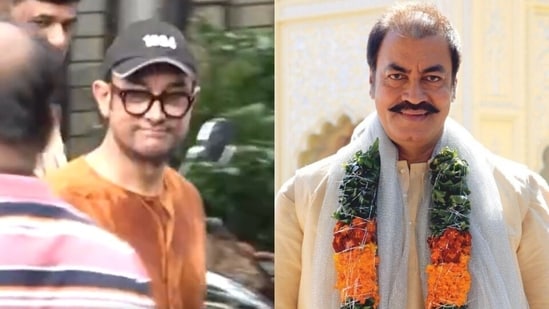 Aamir Khan attended Pradeep Rawat's funeral on Wednesday. 