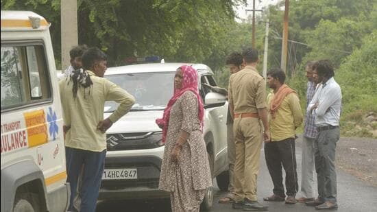 Bhaskar Verma, assistant commissioner of police, Modinagar, said the vehicle involved in the crash could not be traced. (Sakib Ali/HT Photo)