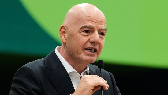Gianni Infantino faces fresh resign calls as FIFA crisis deepens. (AP Photo/Tony Gutierrez, File)