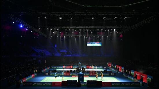 FIle image India Open 2026 at Indira Gandhi Sports Complex, in New Delhi, India, on Friday, January 16, 2026 (Hindustan Times)