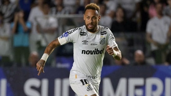 Neymar lost his cool completely after Santos' win.