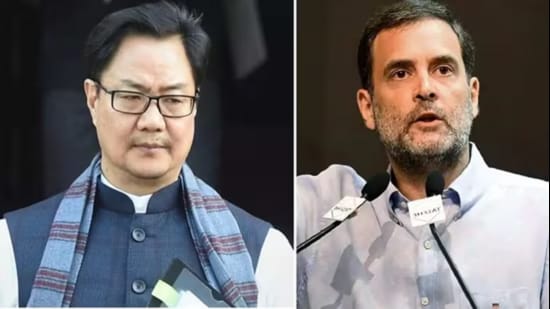 Rahul Gandhi had a 40-minute meeting with Parliamentary affairs minister Kiren Rijiju.