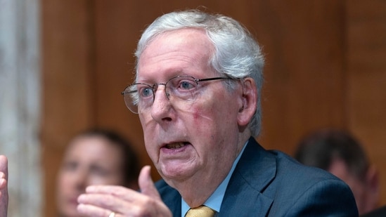 Fact Check: Is Mitch McConnell dead? Viral ‘flag-draped’ claim debunked. (AP Photo/Jose Luis Magana, File)