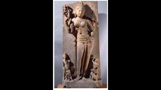The Haryana Saraswati Heritage Development Board has intensified efforts to bring back an ancient 11th-century idol of Goddess Saraswati from the British Museum in London to India. (HT Photo)