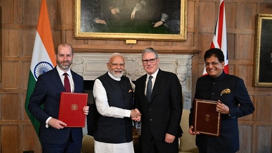 The India-UK FTA represent a bold attempt to restructure the bilateral economic relationship between the two countries. (Bloomberg)