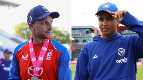Jos Buttler and Vaibhav Sooryavanshi.