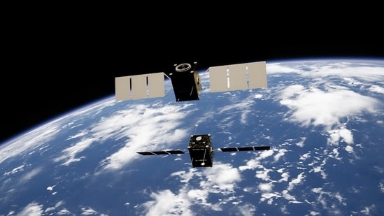 The rocket stage is one of thousands that have been discarded after completing their one and only flight.