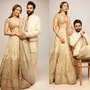 <p>స్టార్ హీరోయిన్ రకుల్ ప్రీత్ సింగ్ తన భర్త జాకీ భగ్నానీతో రాయల్ లుక్ లో మెరిసిపోయింది. రకుల్, జాకీ ఫొటోలు సోషల్ మీడియాలో వైరల్ గా మారాయి. </p>