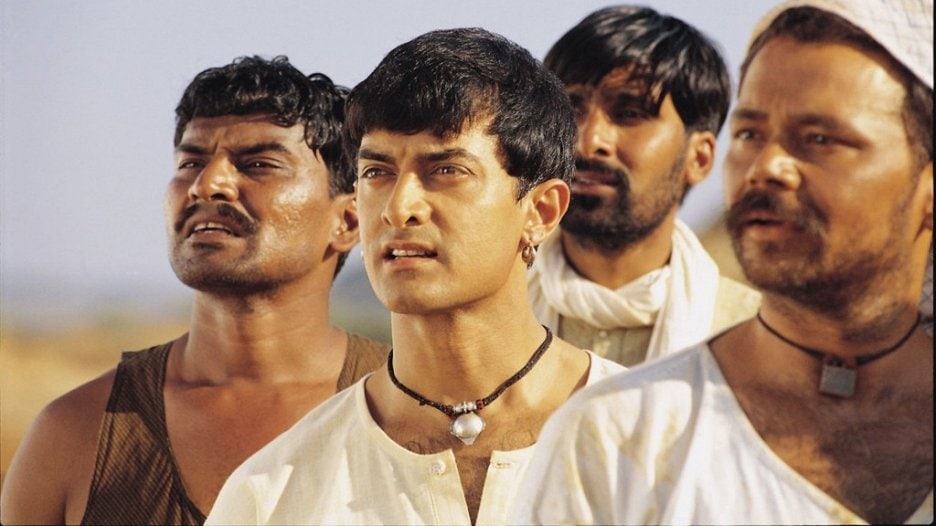 Rajendranath Zutshi in Lagaan. Rajendranath Zutshi in Lagaan.