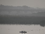 According to a Central government survey conducted between 2020 and 2024, a total of 126 fish species were recorded along the Yamuna from Yamunotri to Prayagraj. (RAJ K RAJ /HT PHOTO)