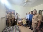 Excise department along with police officials conducted the raid (HT Photo)