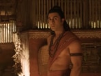 Ranbir Kapoor in a still from the Ramayana English trailer.
