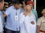 Self-styled godman Asaram after he was arrested by Jodhpur Police. (PTI File)