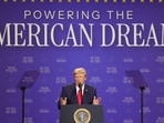US President Donald Trump speaks during an event in Las Vegas, Nevada, US, on Wednesday, Aug. 5, 2026. Election results in Nevada could have an outsized impact this fall, determining whether President Trump is able to push legislative priorities through Congress for the second half of his term, or whether his administration will spend it mired in oversight and investigations. Photographer: Ian Maule/Bloomberg(Bloomberg)