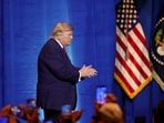 US President Donald Trump departs after speaking during an event in Las Vegas, Nevada, US, on Wednesday, Aug. 5, 2026. Election results in Nevada could have an outsized impact this fall, determining whether President Trump is able to push legislative priorities through Congress for the second half of his term, or whether his administration will spend it mired in oversight and investigations. Photographer: Ian Maule/Bloomberg