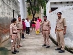 The action was carried out by UPPCL enforcement teams as well as a team from the Noida division as part of the power utility’s ongoing campaign. (HT Photo)