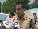 Yadgir Superintendent of Police Prithvi Shankar addressing the media