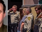 Who was Austin Abdelnabi (L)? Trump rally crowd boos as Nevada Gov. honors Las Vegas officer killed in shootout(@LVMPD/X)