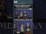 Trump Stops Wandering Child, Jokes About Avoiding A 'Biden Fall' At Las Vegas Event