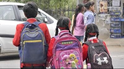 A Class 12 student at an Adarsh School alleged that the strike was affecting their studies. (HT File)