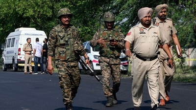 Punjab Police alleged ISI-backed cross-border terror modules that they said had planned an attack during the Jantar Mantar protest. (Representational Image/ AFP) Punjab Police alleged ISI-backed cross-border terror modules that they said had planned an attack during the Jantar Mantar protest. (Representational Image/ AFP)