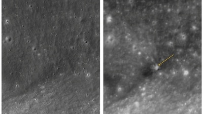 A SpaceX Falcon 9 rocket stage crashed into the Moon, creating a new crater and giving scientists a rare chance to study lunar impacts. 

(NASA via KARI/KASA and KARI/KASA/Handout via REUTERS    THIS IMAGE HAS BEEN SUPPLIED BY A THIRD PARTY. MANDATORY CREDIT. MUST NOT OBSCURE LOGO. FOR EDITORIAL USE ONLY. OVERLAY AND WATERMARK FROM SOURCE. BEST QUALITY AVAILABLE.) (via REUTERS)