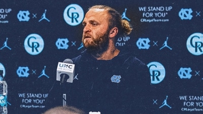 North Carolina's defensive coordinator Steve Belichick steps away from the program on medical leave. North Carolina's defensive coordinator Steve Belichick steps away from the program on medical leave.