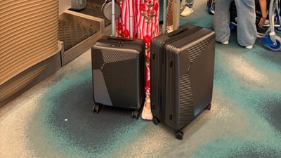 The Swiss Military Lithane suitcase, after four flights and a Disney cruise, still looks almost new without using a protective cover. The Swiss Military Lithane suitcase, after four flights and a Disney cruise, still looks almost new without using a protective cover.