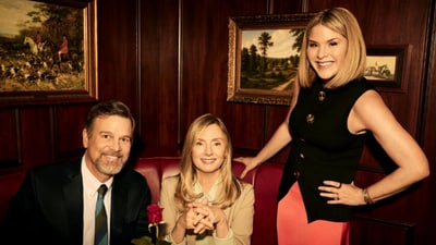 (L-R)- Cast members of Line of Fire: Peter Krause, Hope Davis and executive producer Jenna Bush Hager (Jenna Bush Hager | Instagram) (L-R)- Cast members of Line of Fire: Peter Krause, Hope Davis and executive producer Jenna Bush Hager (Jenna Bush Hager | Instagram)