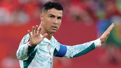 Cristiano Ronaldo reacts during the FIFA World Cup 2026 Round of 32 match between Portugal and Croatia. (Getty Images via AFP) Cristiano Ronaldo reacts during the FIFA World Cup 2026 Round of 32 match between Portugal and Croatia. (Getty Images via AFP)