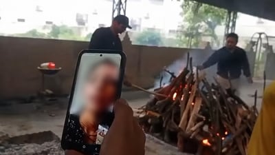 Gupta had moved to the old-age home with his wife, Meena, who died earlier. He breathed his last at around 3.30 am on Tuesday. (X video grab) Gupta had moved to the old-age home with his wife, Meena, who died earlier. He breathed his last at around 3.30 am on Tuesday. (X video grab)