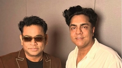 Singer Vippin Aneja with composer AR Rahamna Singer Vippin Aneja with composer AR Rahamna