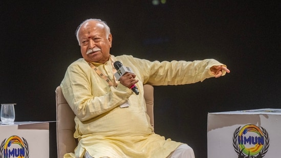 Rashtriya Swayamsevak Sangh (RSS) Sarsanghchalak Mohan Bhagwat held a session with Gen Z & Gen Alpha at the Nita Mukesh Ambani Cultural Centre (NMACC), Mumbai, on Thursday, August 06, 2026.