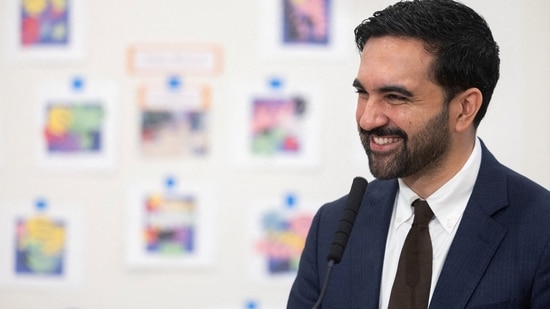 New York City Mayor Zohran Mamdani's interactive livestream, Talk With The People, aired at a new time on 6 pm on Wednesday, August 5. REUTERS/Jordan Tovin     TPX IMAGES OF THE DAY