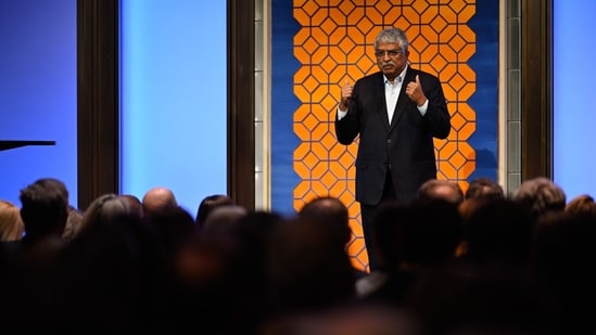 Infosys co-founder Nandan Nilekani, who heads the Centre's high-powered task force on examination reforms, which will review India's testing ecosystem and the National Testing Agency's governance framework. (Bloomberg Photo)