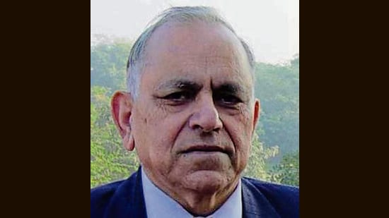 Professor SL Goel (HT Photo)