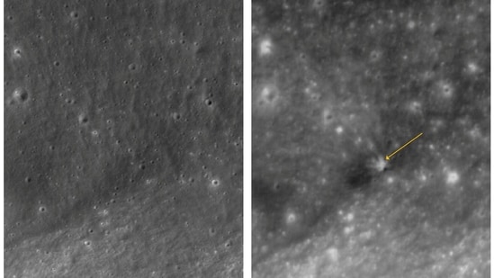 A SpaceX Falcon 9 rocket stage crashed into the Moon, creating a new crater and giving scientists a rare chance to study lunar impacts. 

(NASA via KARI/KASA and KARI/KASA/Handout via REUTERS    THIS IMAGE HAS BEEN SUPPLIED BY A THIRD PARTY. MANDATORY CREDIT. MUST NOT OBSCURE LOGO. FOR EDITORIAL USE ONLY. OVERLAY AND WATERMARK FROM SOURCE. BEST QUALITY AVAILABLE.)