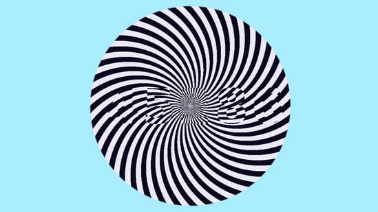 Optical illusion hides a five-digit number inside a spiral pattern. (Reddit)