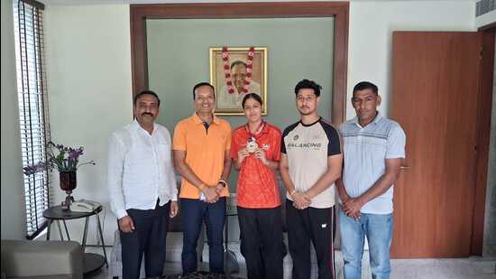 Upon meeting her last month, Jindal raised the issue with the Union sports ministry, emphasising that administrative hurdles must not compromise the dreams and hard work of India’s elite athletes. (HT Photo)