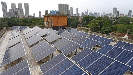 Solar energy (Satyabrata Tripathy/HT Photo)