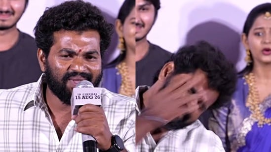 ఇదేందయ్యా.. సినిమా అంటే ఇంత పిచ్చా?.. స్టేజీపైనే చెంపపై టపాటపా కొట్టుకున్న నటుడు.. అందరూ షాక్.. వీడియో వైరల్