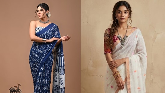 Cotton vs Linen Sarees: Which fabric is actually better for the rainy season?