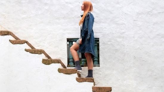 Read more to find out how post-menopausal women can benefit from climbing stairs.(Unsplash)