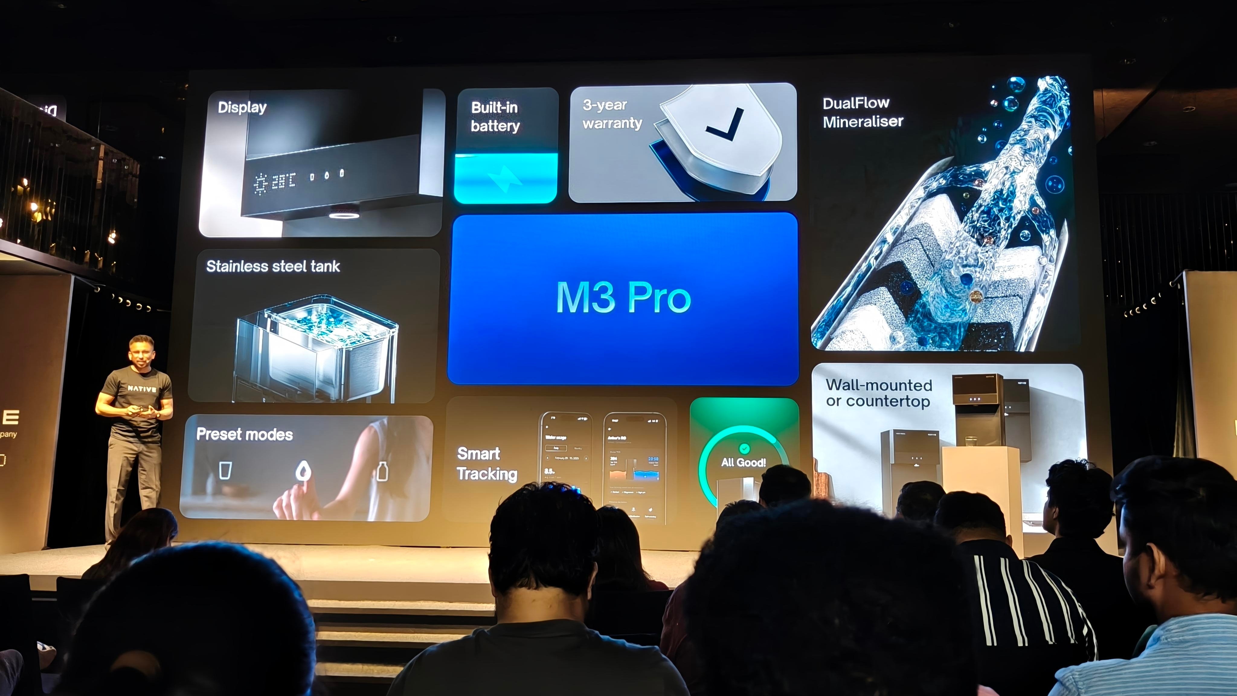 Native M3 Pro pairs 3-year filter life with advanced filtration and thoughtful internal upgrades. (Shubh Bhushan - Hindustan Times) Native M3 Pro pairs 3-year filter life with advanced filtration and thoughtful internal upgrades. (Shubh Bhushan - Hindustan Times)